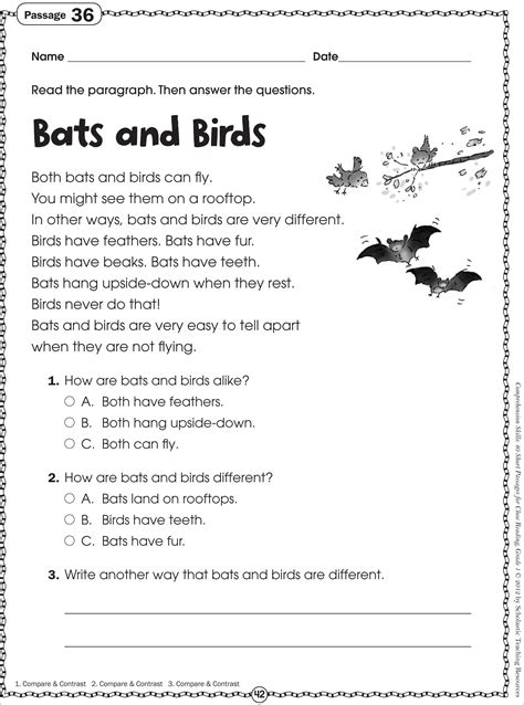 Reading Free Printable Worksheets