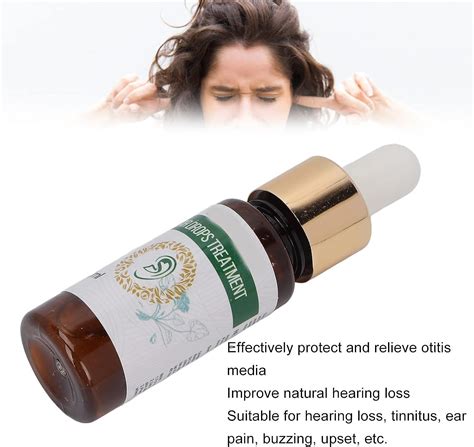 Akozon EELHOE Ear Care Drops 20ml Tinnitus Relief Itching Pain