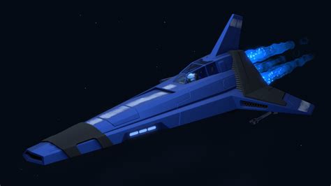 Artstation Blue Spaceship Alex Pogorelov In 2020 Spaceship Blue