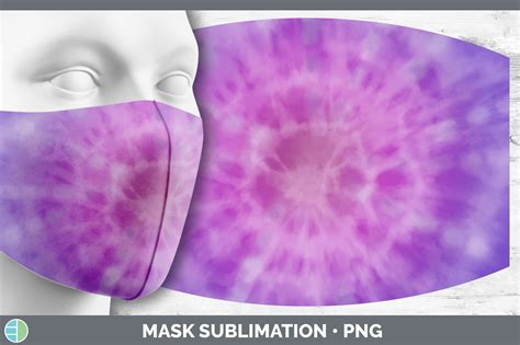 Purple Tie Dye Mask Sublimation Bundle Face Mask Designs By Enliven