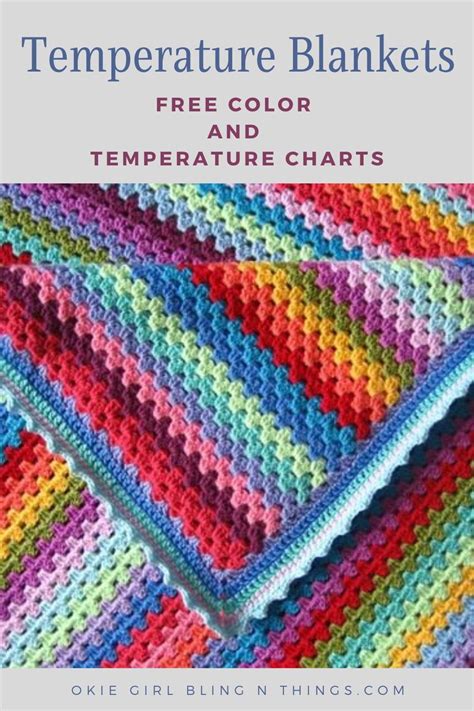 Free Color Charts For Temperature Blankets Temperature Blanket