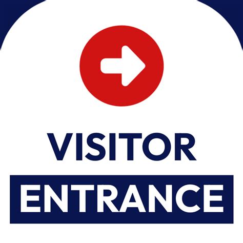 Visitor entrance sign Template | PosterMyWall