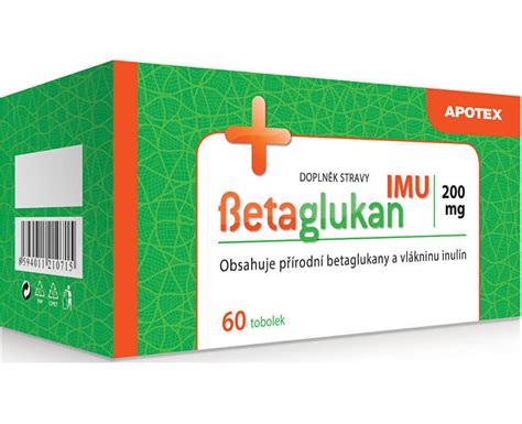 Apotex Betaglukan IMU 200 mg 60 tob Prozdravi cz Přírodní cestou