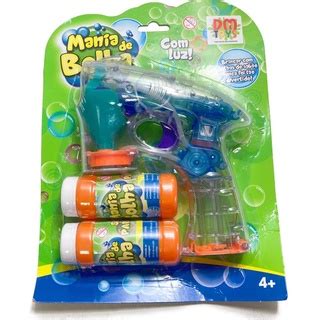 Pistola Lancador Mania De Bolha Crista Luz A Pilha Shopee Brasil