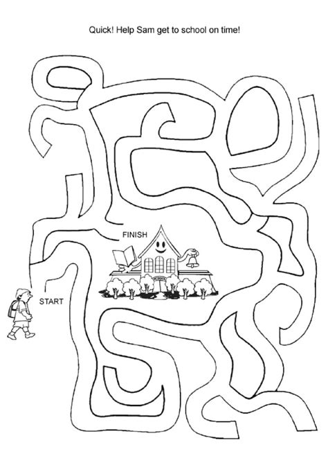 Easy Mazes Printable Mazes For Kids Best Coloring Pages For Kids