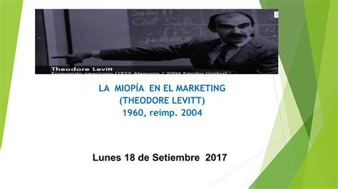 La Miopia Del Marketing Ppt