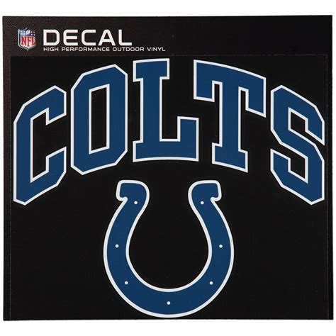 Indianapolis Colts 12 X 12 Arched Logo Decal