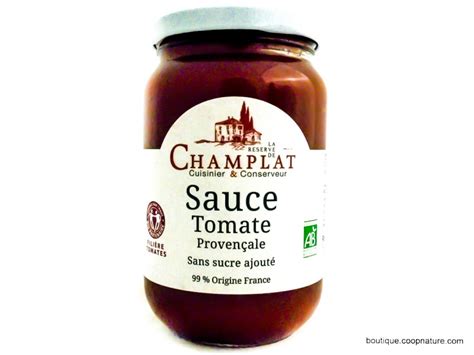 La Réserve de Champlat Sauce Tomate Provençale Bio 340g Coopnature