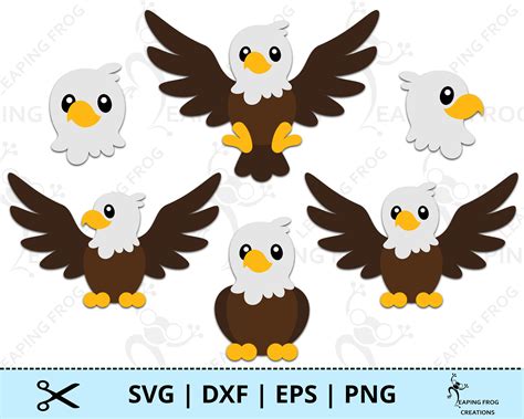 Eagle Svg Png Cricut Cut Files Layered Silhouette Files Etsy