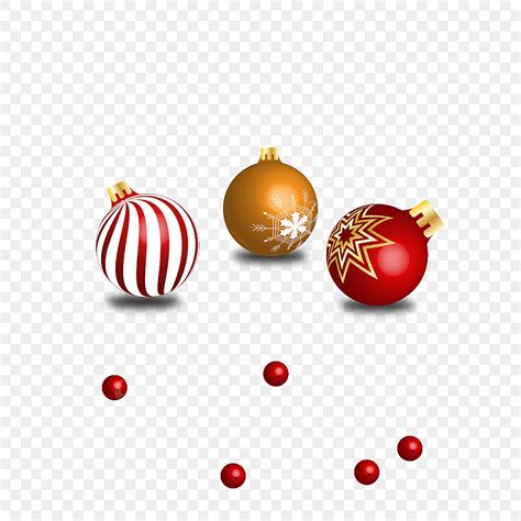 Realistic Christmas Balls Vector Png Images Realistic Christmas Ball