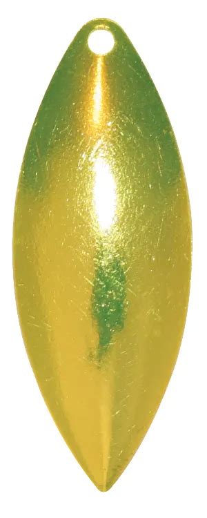 Willowleaf Pro Spinner Blade Sz 3 1 2 CHARTREUSE DYE