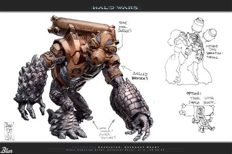 Halo Brute Drawings