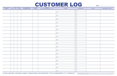 Jumbo Customer Log Bpi Dealer Supplies