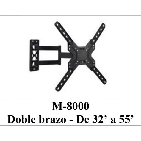 Soporte Tv Con Brazo Movil Para Tv Led Lcd 32 A 55 Pulgadas Bm8000 Be One