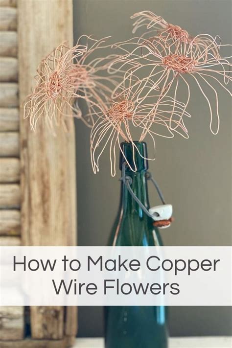 How To Make Wire Flowers Diy Wire Flowers Flowers Diy Wire Crafts