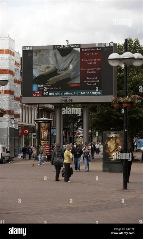 Hull City Council And The BBC S Big Screen Queen Victoria Square