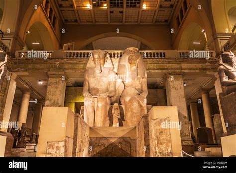 Africa Egypt Cairo October Colossal Statue Of Amenhotep Iii