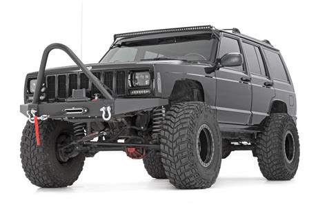 Rough Country 10570 Front Winch Bumper for 84-01 Jeep Cherokee XJ | Quadratec