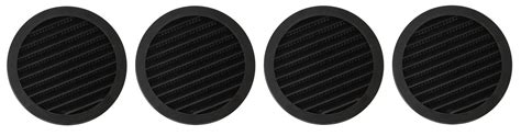 (4 Pack ) 4" Black Round Plastic Louver Soffit Air Vent - Walmart.com