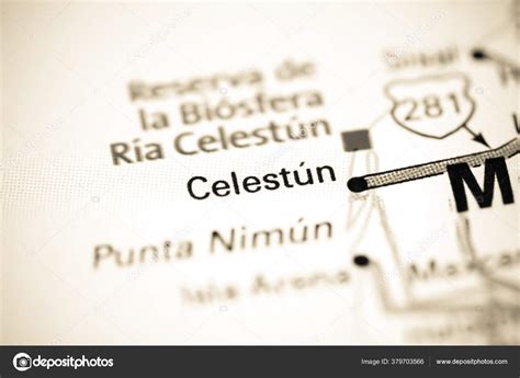 Celestun Mexico Map — Stock Photo © aliceinwonderland2020 #379703566