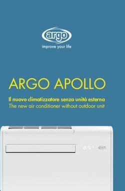 Argo Apollo Il Nuovo Climatizzatore Senza Unit Esterna The New Air