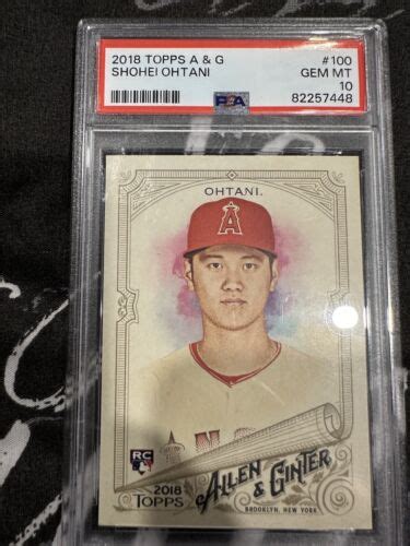 2018 Topps Allen Ginter 100 Shohei Ohtani RC Rare Card EBay