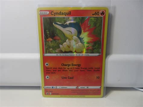 Cyndaquil Holo Promo Swsh Pokemon Card Lp Ebay