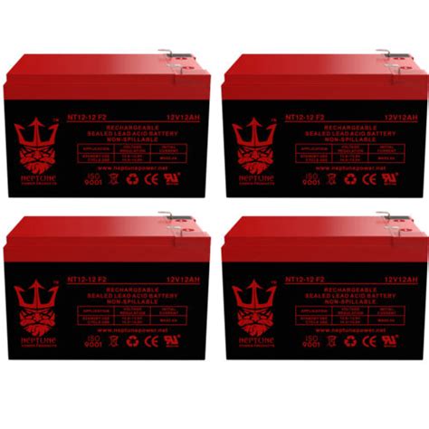 X Treme Xb 502 12v 12ah Electric Scooter Battery By Neptune 4 Pack Ebay