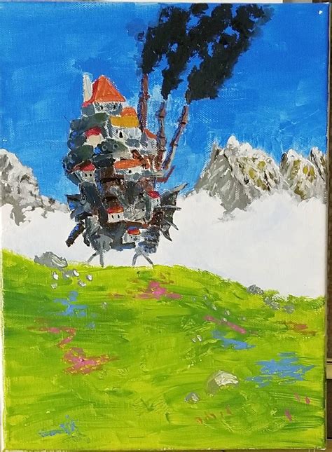 Howl's Moving Castle Acrylic Painting by katsudo1 on DeviantArt