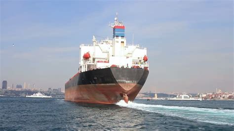 oil tanker ship on route black Stock Footage Video (100% Royalty-free ...