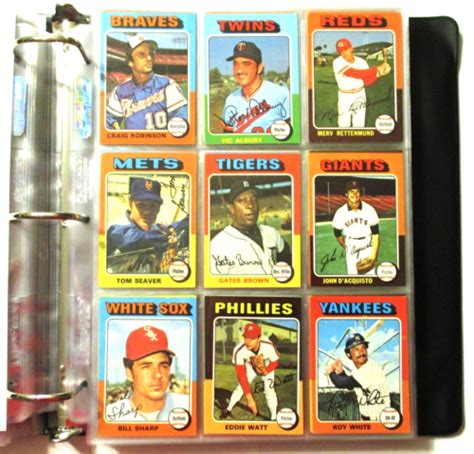 1975 Topps Baseball Complete Set NM Plus Graded Brett Yount EBay