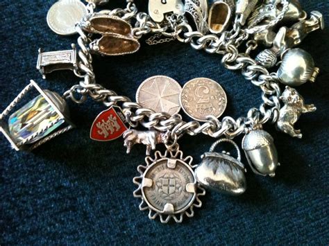 Antiques Atlas Vintage Solid Silver Charm Bracelet With Charms