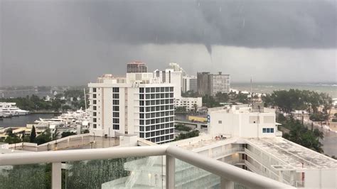 Hurricane Irma Spawns Waterspout Tornado On Fort Lauderdale Beach Youtube