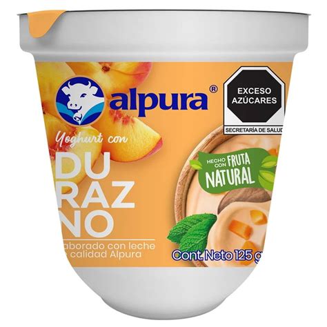 Yoghurt Batido Alpura Con Durazno G Walmart