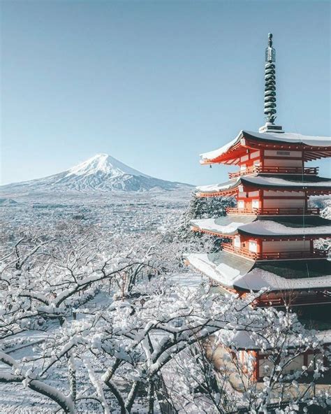 Japan Temple And Mount Fuji Wallpaper Japan Temple Mount Fuji Japan