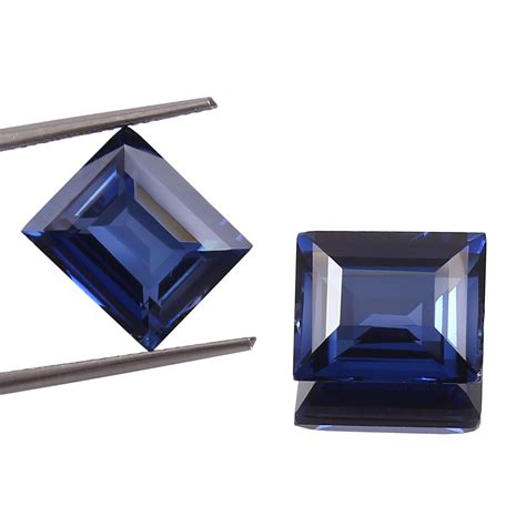 Aaa Natural Flawless Ceylon Blue Sapphire Loose Baguette Gemstone Cut