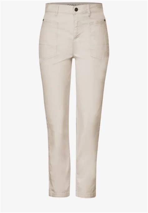 Street One Pantalon Cargo Coupe Classique Pour Femmes En Beige Street One