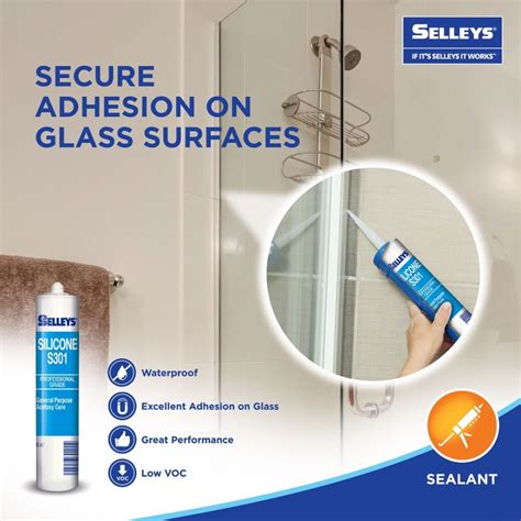 Selleys S301 Acetoxy Silicone Sealant Black Clear White 300g