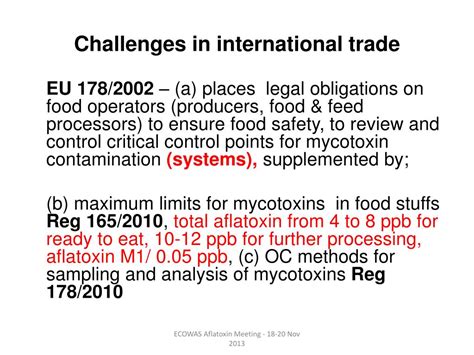 Ppt The Aflatoxin Challenge “comesa C Oordination R Ole ” Powerpoint