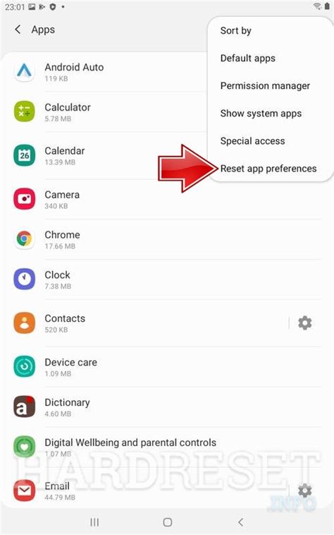 Reset Apps Samsung Galaxy Tab A 80 2019 How To