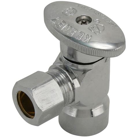 Shop Keeney Mfg Co Chrome Quarter Turn Angle Valve At