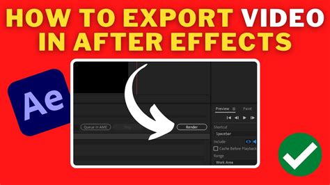 How To Export Video In After Effects Export From After Effects