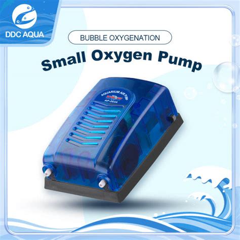 DDC AQUAAquarium Air Pump Oxygen Pond Aerator Water Fish Tank Silent