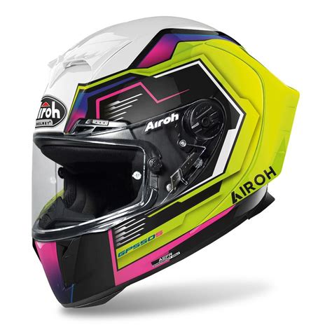 Airoh Gp S Rush Multicolor Gloss Capacete Integral Lombas E Curvas