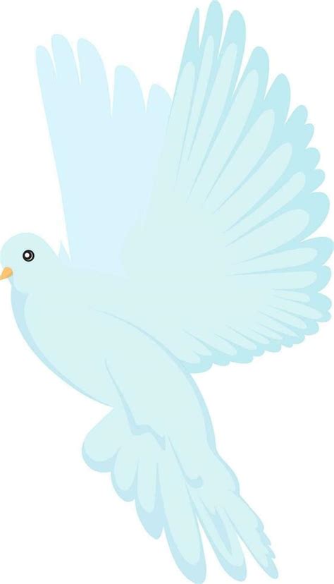 Flat Illustration Of A Flying Pigeon 24284989 Vector Art At Vecteezy