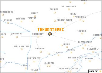 Tehuantepec (Mexico) map - nona.net