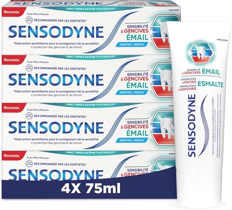 Sensodyne Dentifrice Sensibilité et Gencives Protection de l Émail et