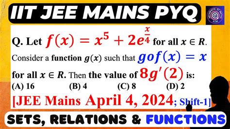 Easy Composite Function Question Functions Class 12 JEE Mains PYQ