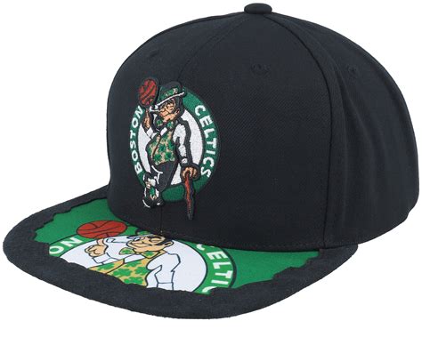 Boston Celtics Munch Time Black Snapback - Mitchell & Ness Cap ...