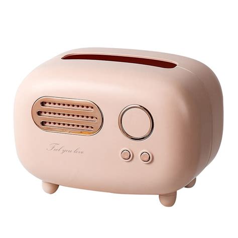 Retro Radio Model Tissue Doos Desktop Papier Houde Grandado